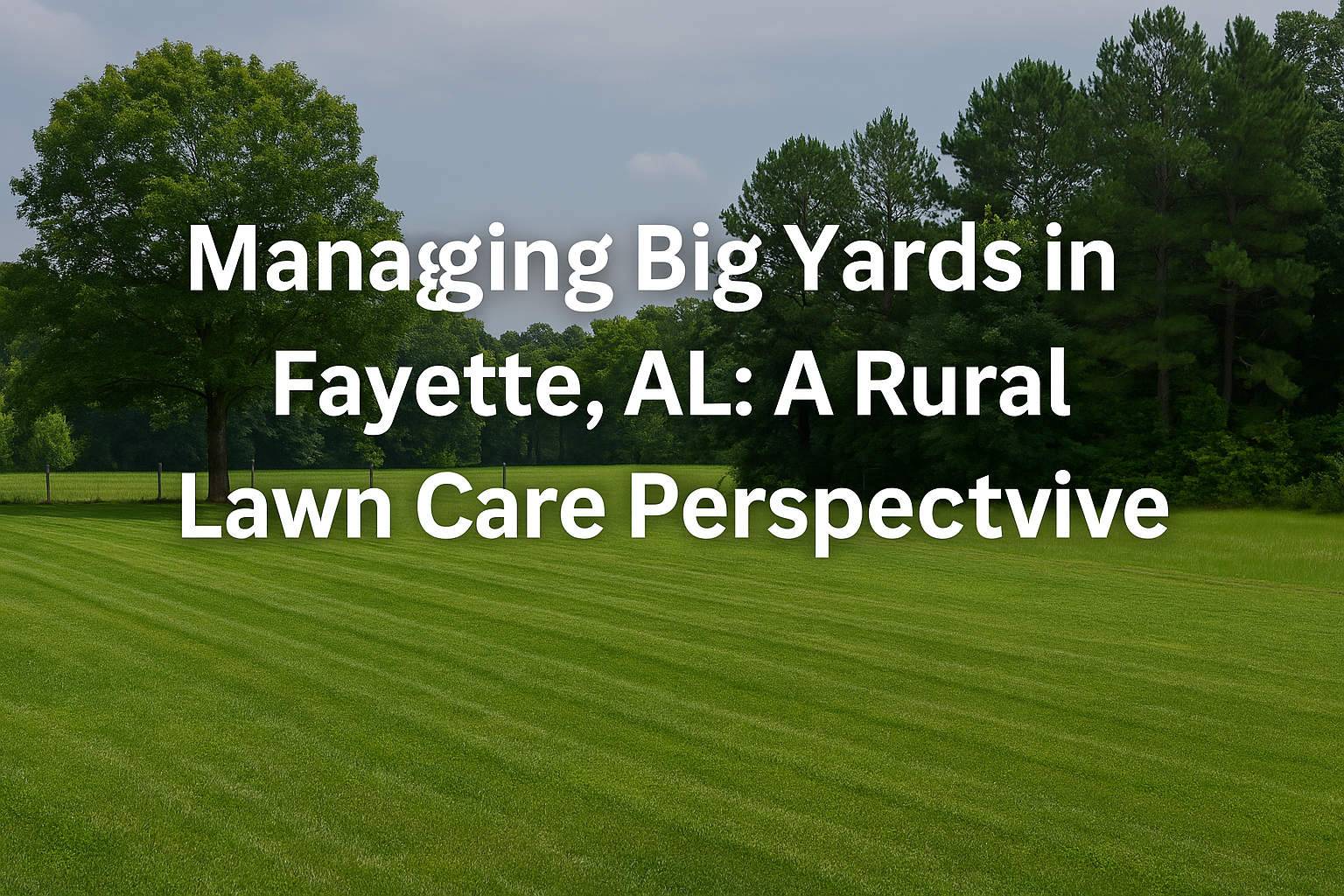 Managing Big Yards in Fayette, AL: A Rural Lawn Care Perspective